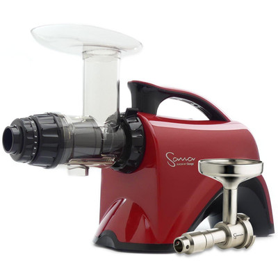 Omega Sana EUJ-606R Juicer in Red with Oil Extractor