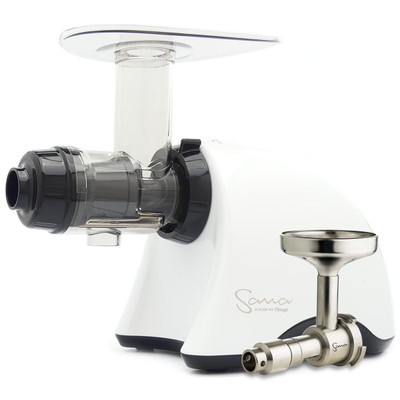 Omega Sana EUJ-707W Juicer in White with Oil Extractor