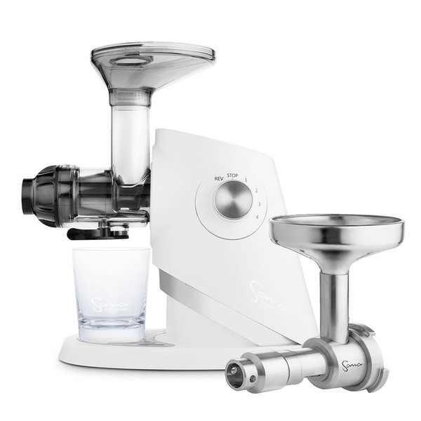Sana Supreme 727 Horizontal Slow Juicer with Oil Extractor in White