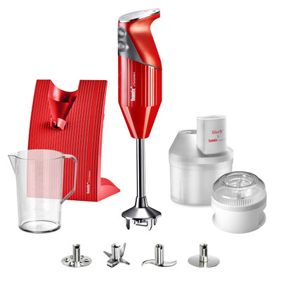 Bamix Superbox Hand Blender in Red