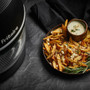 Fritaire Self-Cleaning Glass Bowl Air Fryer in Midnight Black