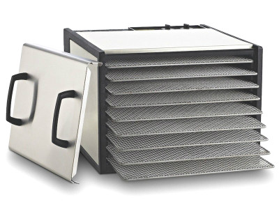 Excalibur Stainless Steel 9 Tray Dehydrator with 26hr Timer Model D902SHD