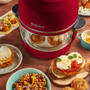 Fritaire Self-Cleaning Glass Bowl Air Fryer in Red