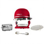 Fritaire Self-Cleaning Glass Bowl Air Fryer in Red