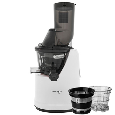 Kuvings B1700 Wide Feed Slow Juicer with Accessory Pack in White