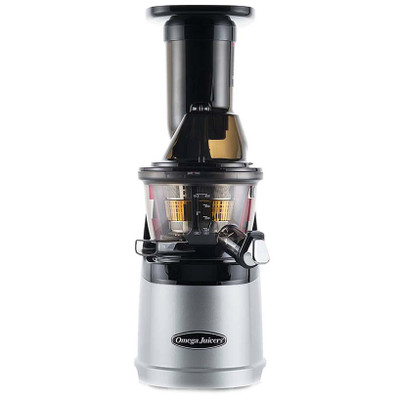 Omega MMV702 Mega Mouth Slow Juicer in Silver 