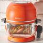 Fritaire Self-Cleaning Glass Bowl Air Fryer in Orange