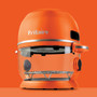 Fritaire Self-Cleaning Glass Bowl Air Fryer in Orange