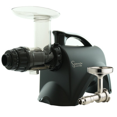 Omega Sana EUJ-606MB Juicer in Black with Oil Extractor