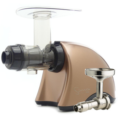 Omega Sana EUJ-707SB Juicer in Satin Bronze with Oil Extractor