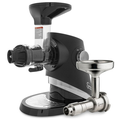 Sana Supreme 727 Horizontal Slow Juicer in Black with Oil Extractor