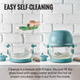 Fritaire Self-Cleaning Glass Bowl Air Fryer in Lilly White