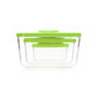 Status 4-Piece Set of Glass Vacuum Containers in Green