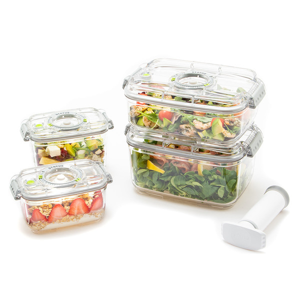 Status 5-Piece Set of Smaller Full Tritan Vacuum Containers