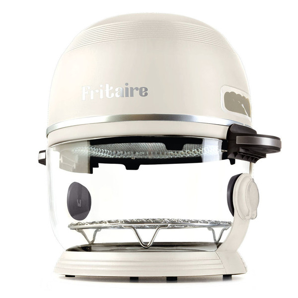 Fritaire Self-Cleaning Glass Bowl Air Fryer in Lilly White