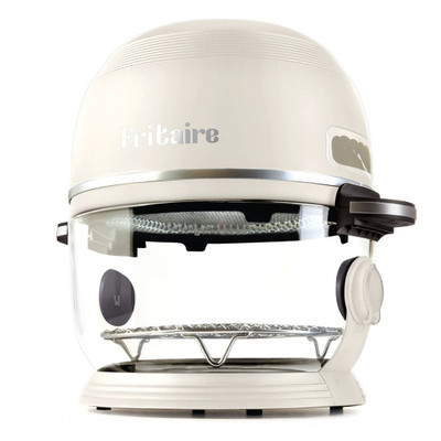 Fritaire Self-Cleaning Glass Bowl Air Fryer in Lilly White