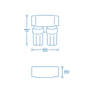 Aquasana AQ-5200P 2-Stage Under Sink Water Filter System in Polished Chrome