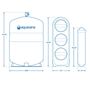 Aquasana SmartFlow Reverse Osmosis Under Sink Water Filter in Chrome - AQ-SFRO