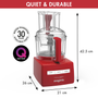 Magimix 4200XL Cuisine Food Processor 18474 in Red