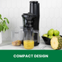 Omega Big Mouth Cold Press Slow Juicer in Black