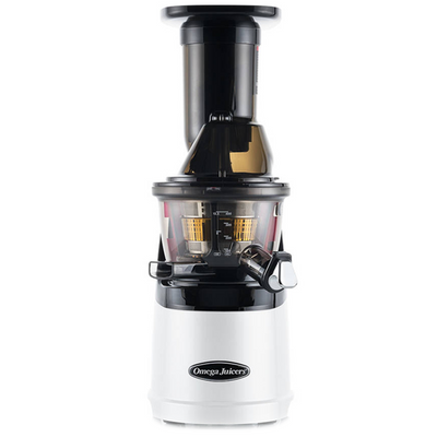 Omega MMV702 Mega Mouth Slow Juicer in White